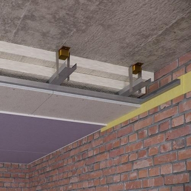 Каркасный звукоизоляционный потолок на подвесах Виброфлекс-К15 (130 мм) 